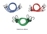 Spanngummi mit Haken Gepäckgurte 9tlg. Set Spanngurte Länge 60cm