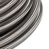 100 SERIES HOSE- DOUBLE BRAIDED STAINLESS STEEL OR ONE & HALF STAINLESS BRAID WITH BLACK NYLON COVER - PRICE PER METER