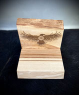 Coinbrett Esche "Viking Raven" Lasergravur