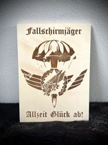 Präsenttafel Ahorn matt lackiert zur Wandaufhängung 25x34cm