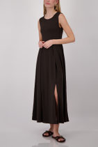 monari - Maxikleid mit Schlitzen, coffee (410655)