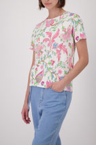 monari - T-Shirt mit Blumenmuster