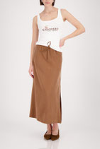 monari - Rock mit Seitenschlitz, mocca (410733)