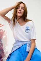 oui - Shirt mit Backprint, optic white (98598)
