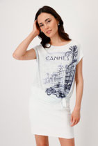 monari - T-Shirt mit Print CANNES, 1/4 Arm (409909)