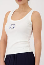 monari - Top mit Minidruck, cream (410621)