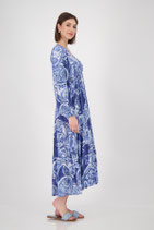 monari - Langes Kleid mit Paisley-Muster, 1/1 Arm, navy blue (409752)