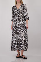 monari - Kleid mit Leomuster, coffee gemustert (410800)