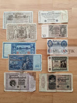 VERKAUFT!!! Posten Geldscheine - Reichsbanknoten