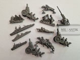 WHW - 12x "Soldaten, Schiffe, Kanonen Miniaturen"
