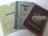 VERKAUFT!!! Dokumentengruppe - Wehrpaß & Arbeitsbuch
