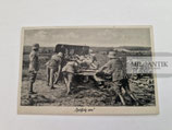 Feldpostkarte - Geschütz vor