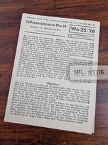 Waffentafel - Entfernungsmesser 14 u. 34 Wa25/26