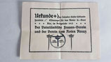 Spendenurkunde - Vaterländische Frauen-Verein