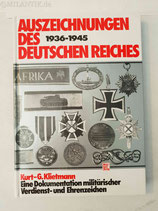 VERKAUFT!!! Fachbuch - Auszeichnungen des deutschen Reiches (Klietmann)