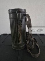 Gasmaskendose - Maske, Filter, Ersatzgläser, Maskenspanner