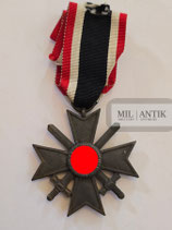 Kriegsverdienstkreuz mit Schwerter 2. Klasse "Zink" mit Band (2)