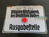 Emailleschild - WHW Ausgabestelle