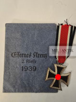 Eisernes Kreuz 2. Klasse 1939 "Walter & Henlein" mit Verleihungstüte