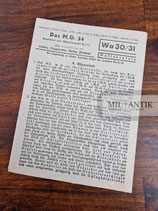 Waffentafel - Das M.G. 34 Wa30/31