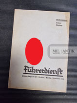 Heft - DJ Führerdienst November 1938 "Sondernummer"