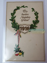 Feldpostkarte - Die besten Neujahrs-Grüsse 1916
