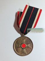VERKAUFT!!! Kriegsverdienst Medaille 1939 mit Bandabschnitt