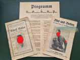 VERKAUFT!!! Programm der NSDAP und zwei Schriften zu Adolf Hitler