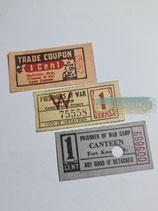 3x Canteen Coupon - Prisoner of War Camp