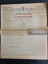 Zeitung - Völkischer Beobachter 25. Ausgabe Januar 1945