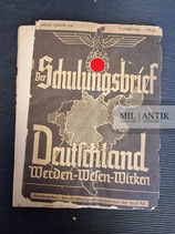 Der Schulungsbrief V. Jahrgang 1. Folge 1938 "Deckseite lose"