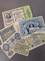 Posten Scheine Reichsbanknoten Inflationsgeld