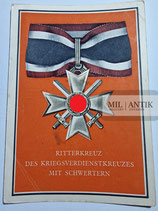 Postkarte - Ritterkreuz des Kriegsverdienstkreuzes mit Schwertern