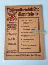 Nationalsozialistische Monatshefte - 1936 Heft 71