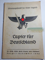 Heft - Schulungsdienst der HJ Folge 3 November 1940