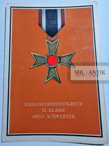 Postkarte - Kriegsverdienstkreuz 2. Klasse ohne Schwerter