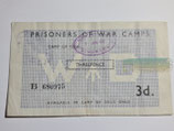 Geldschein - Prisoner of War Camps "Threepence"