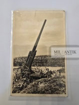 Feldpostkarte - Schweres Flakg-Artillerie in Feuerstellung