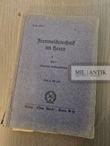 Ausbildungsvorschrift - H.DV.125/1 "Fernmeldetechnik im Heere"