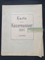 Karte - Kaisermanöver 1897