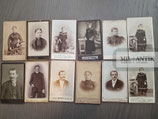 Portrait CDV - 12 Stück "Zivil"