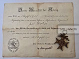 Bayern - Militärverdienstkreuz 3. Klasse mit Urkunde