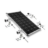 Befestigungs-Set für 1 Solarmodul - Dachziegel - Biberschwanz-Ziegel - Wellethernit- und Blechdach für Solarmodule mit 40mm Rahmenhöhe