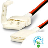 Flexband Clip-Kabelverbinder 2-polig, weiss für Breite 10mm