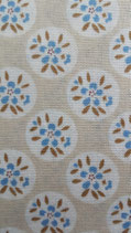 Baumwollstoff Farbe Beige gemustert