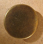 Bouton plat, métal bronze 20 mm