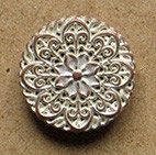 Bouton métal cuivré blanchit, plat 19 mm