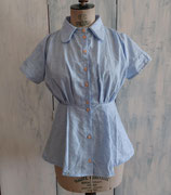 Bluse´Papier Bleu´[XS, S und M]