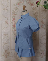 Hellblaue Bluse MIRABELLE S/M