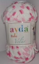 100 g Baby Wolle Velours bunt 3215